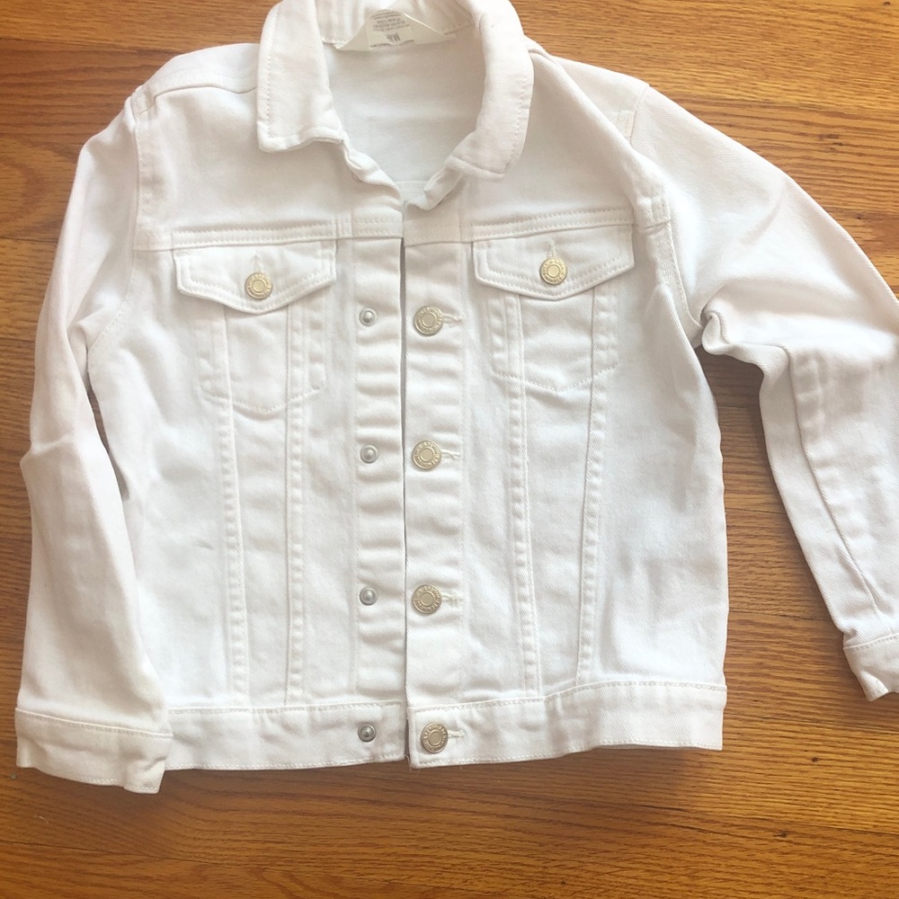 H&M White Kids Denim Jacket